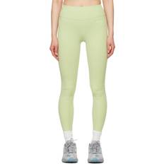 Yellow Tights Sporty & Rich Green Runner Script Leggings Sage