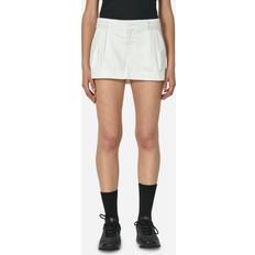 Nike Women Skirts Nike Low-Rise Canvas Mini Skirt - White