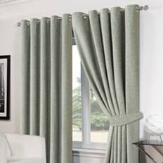 Curtains & Accessories Dreamscene Ring Top Eyelet Chenille Lined