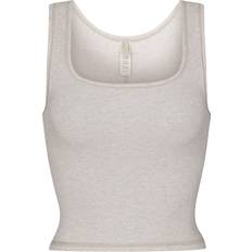 SKIMS Rib Tank Top - Heather Oatmeal Multi