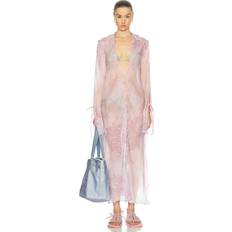 Acne Studios Dresses Acne Studios Pink Printed Maxi Dress 415 PINK FR