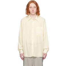 Women - Wool Shirts LEMAIRE Off-White Patch Pocket Shirt WH018 WHITE ASPARAGU
