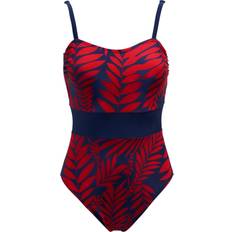 Multicoloured Swimsuits Pour Moi Palermo Panelled Tummy Control Swimsuit Multi, Multi, 20, Women Print