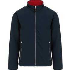 Bekleidung Regatta Men's Mens Ascender Plain Double Layered Soft Shell Jacket Navy 38/Regular