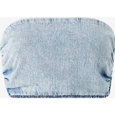 Gina Tricot Puserot Gina Tricot Smock Denim Tube Top - Sininen