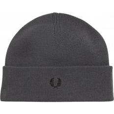 Fred Perry Mössor Fred Perry Beanie Gunmetal Cuff - Grå