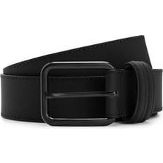 BOSS Porsche X Italian-leather Belt With Black Buckle