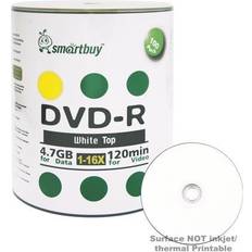 Optical Storage Smartbuy 100 Pack 16X DVD-R 4.7GB 120Min White Top Blank Media Recordable Disc