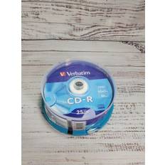 Optical Storage Verbatim Verbatim cd-r color pack of 25 blank recordable disc 700 mb 52x speed 80 minutes