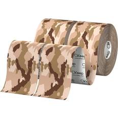 Kinesiology Tape CKeep Kinesiology Tape 2 Rolls Cotton Elastic Premium Athletic Tape Desert Camo