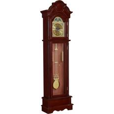 Glass Clocks Coaster Home Furnishings Grandfather Clock Cherry Clock