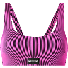 XL Tops de bikini Puma Ribbed Scoop Neck Top Pink/black Female