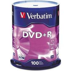 Optical Storage Verbatim Sold by: IPC Store, DVD R Recordable Disc 4.7 GB 16x Spindle Silver 100/Pack 95098