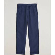 Polo Ralph Lauren Blue Trousers Polo Ralph Lauren Classic Fit Linen Prepster Trousers - Blue