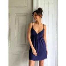 Nelly Blåa Klänningar Nelly Korta klänningar Navy Lace Bow Dress Klänningar