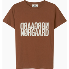 Mads Nørgaard Single Organic Trenda P Tee Cambridge Brown Brun