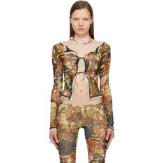 Gelb Cardigans Jean Paul Gaultier Yellow Butterfly Cardigan