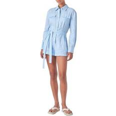 Long Sleeve Linen Romper
