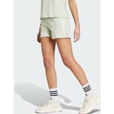 Green - Women Trousers & Shorts adidas Essentials Linear French Terry Shorts Linen Green