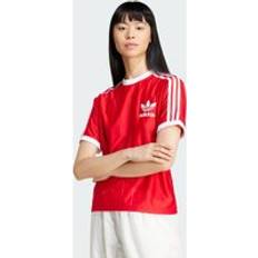 adidas Adicolor 3-Stripes Pinstripe T-Shirt Better Scarlet