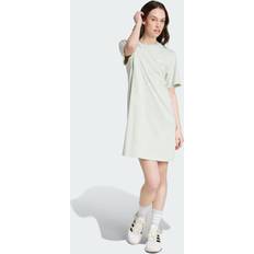 Adidas Dresses adidas Essentials 3-Stripes Single Jersey Boyfriend Tee Dress Linen Green