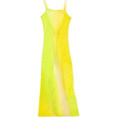 Acne Studios Dresses Acne Studios Gul Slip Kjole Bomull Slim Fit Multicolor