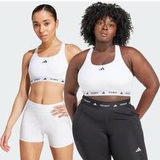 Adidas White Bras Adidas Techfit Medium-Support Bra White D-DD