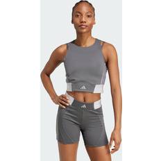 Women - XXS Tank Tops adidas Hyperglam Training Tank Top Grey Six Glory Grey