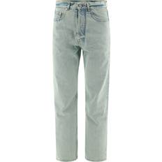 Palm Angels Man Trousers & Shorts Palm Angels Denim Overdyed - Light Blue