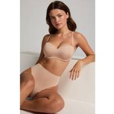 Push-up BH:ar Hunkemöller Formpressad axelbandslös pushup-bh med bygel Smooth Beige female