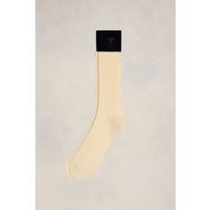 Ami Paris Underwear Ami Paris Two Tones De Coeur Socks White Unisex 43-46