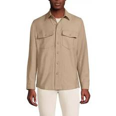 Lands' End XXL Outerwear Lands' End Men's Long Sleeve French Terry Shirt Jacket