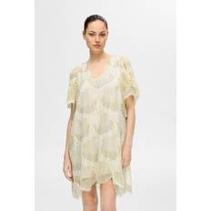 Gelb - Kurze Kleider Selected Lace Mini Dress