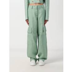 Lino Pantaloni Palm Angels Pants Woman Mint