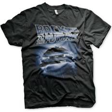 Flying Delorean T-Shirt - Black