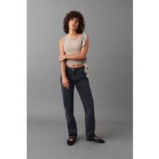 Dame - Svarte Jeans Gina Tricot Low jeans