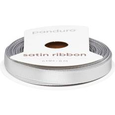 Panduro Hobby Gråt Satinbånd 6 mm Bredt 8 Meter
