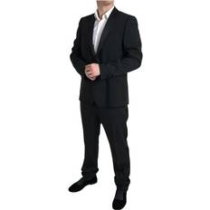 Dame - Pink Jakkesæt Dolce & Gabbana Sort Delt MARTINI Jakkesæt Black, Color_Sort, Herre, IT54/XL, Jakkesæt, Sort, Suits Men Clothing