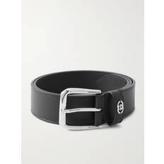 Gucci Accessories Gucci 3.5cm Logo-Embellished Leather Belt Men Black
