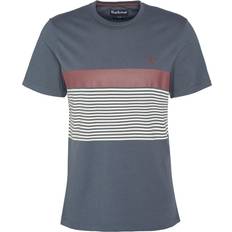 Barbour Men T-shirts Barbour Braeside Striped T-Shirt XL, Dark Slate