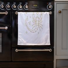 White Kitchen Towels Zodiac Zodiac Scorpio Horoscope In Gold Kitchen Towel White