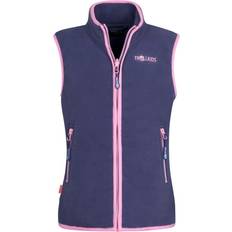 Jungen - Lila Fleece-Bekleidung Trollkids Kid's Arendal Vest - Violet Blue/Wild Rose