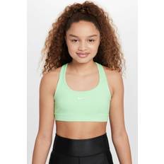 Nike S Bralettes Children's Clothing Nike Girls' Dri-FIT Swoosh Sports Bra Vapor Green/White