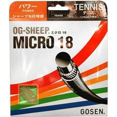 Tennis Strings Gosen OG-Sheep Micro Tennis Strings 18g 1.15mm Black White Natural