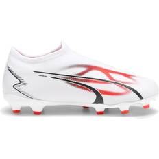 Puma ultra match ll Puma Big Kid's Ultra Match LL FG/AG - White/Black/Fire Orchid