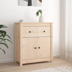 Tall / Furu Sideboards vidaXL 70x35x80 Solid Wood Pine Sideboard 80x80cm