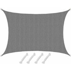 Amanka Uv Shade Sail 3x4m hdpe Sun Protection Tarpaulin Garden Balcony