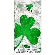 Fiesta Decoraciones de Mesa B&Q Shamrock St Patricks Day Party Table Cover Green One Size