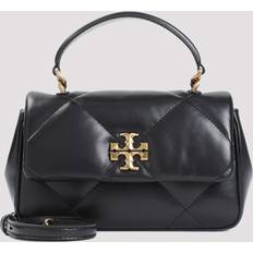 Tory Burch Black Messenger Bags Tory Burch Black Nappa Cow Leather Kira Diamond Handle Handbag UNICA Black UNICA