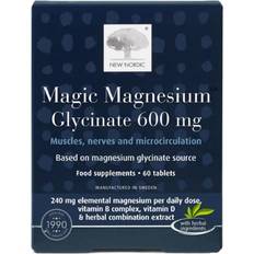Magnesium 600mg New Nordic Magic Magnesium Glycinate 600mg 60 st